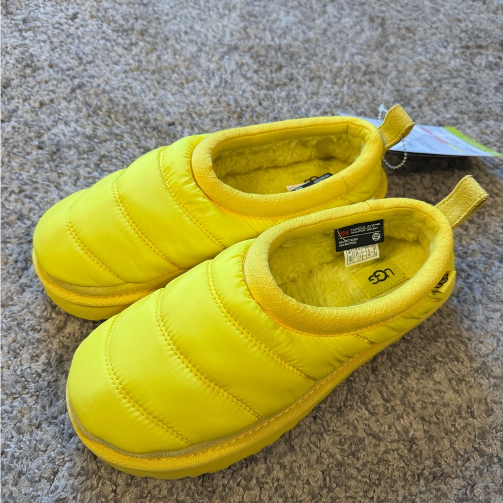 UGG Tasman Bright Yellow Slippers